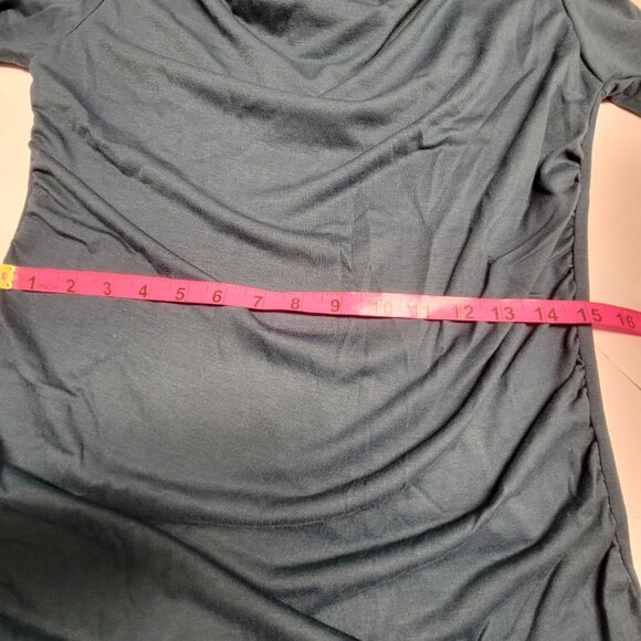 Blue Long Sleeve Top, Cowl Neck Comfy Loose Top - Size M, Size XL - NEW! - Picture 15 of 16